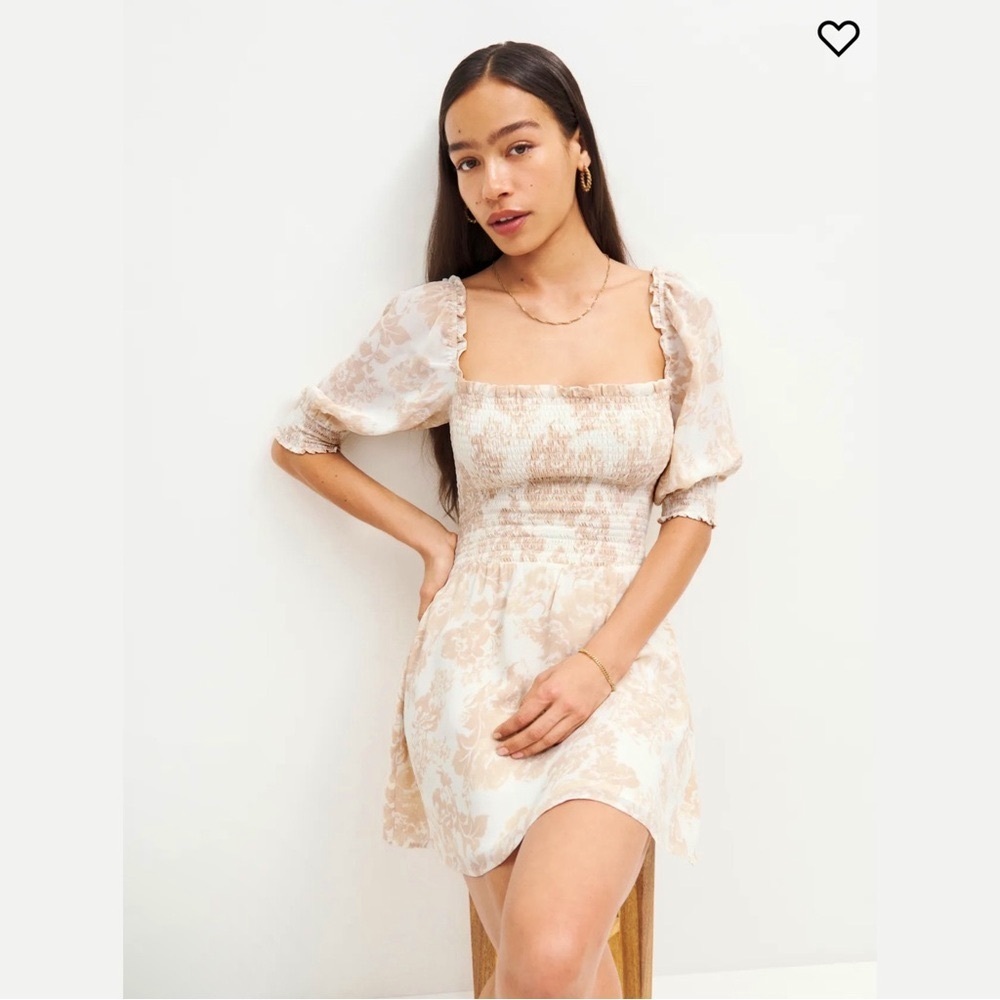 NWT Reformation Elle Mini Dress in Abalone (Size 2)